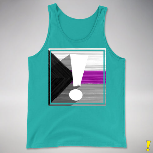 Demisexual Pride Flag Exclamation Point Premium Tank Top - Teal